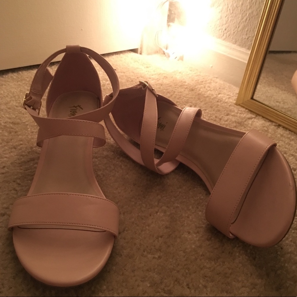 Fioni Strappy Pink Heels